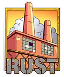 Sticker Rust Metallic