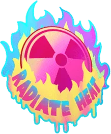Sticker Radiate Heat